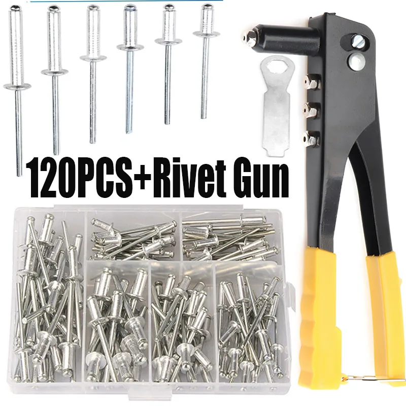 Nuts Mix - 120Pcs Rivets / Heavy Duty Riveter