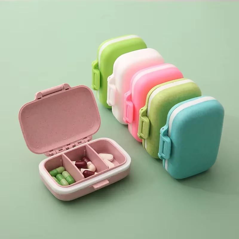 Seaweed Snack - 1-6Pcs Mini Portable Pills Organizer Case