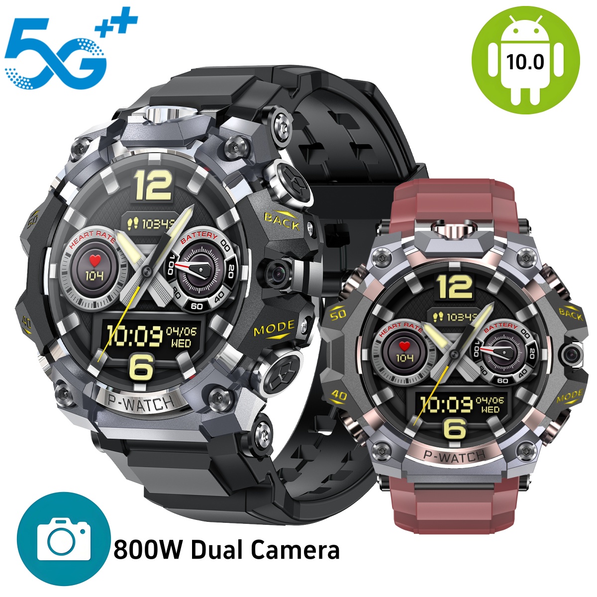 Seaweed Snack - Q668 Smartwatch Android 10.0 1.95inch Amoled