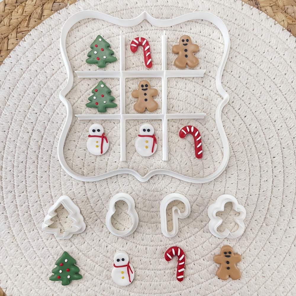 Cookies Pack - 6Pcs Christmas Tic Tac Toe Cookie