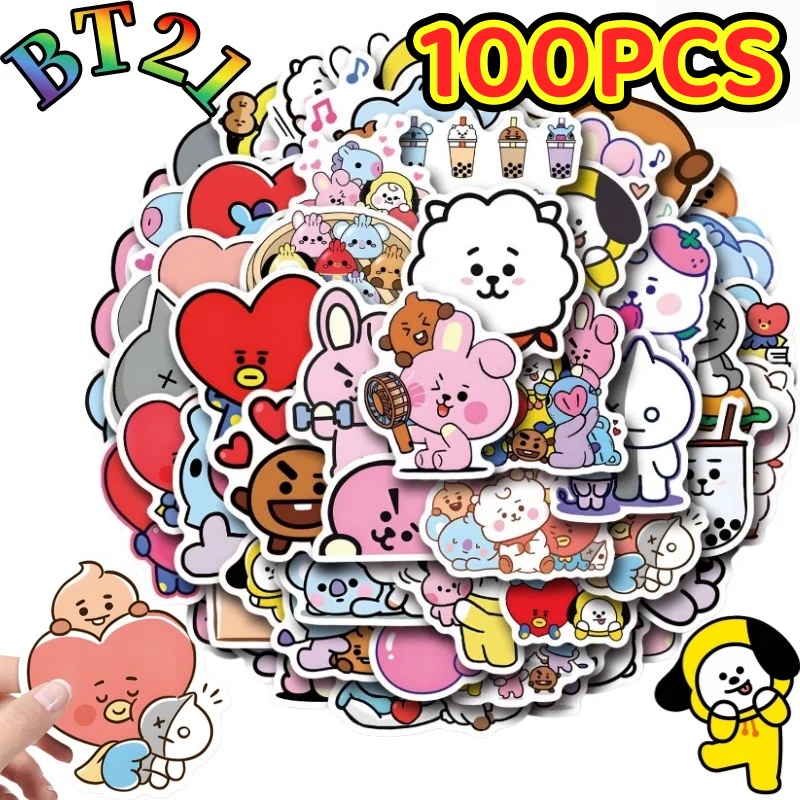 Cookies Pack - 100/200PCS BT21 Chimmy Cooky koya RJ