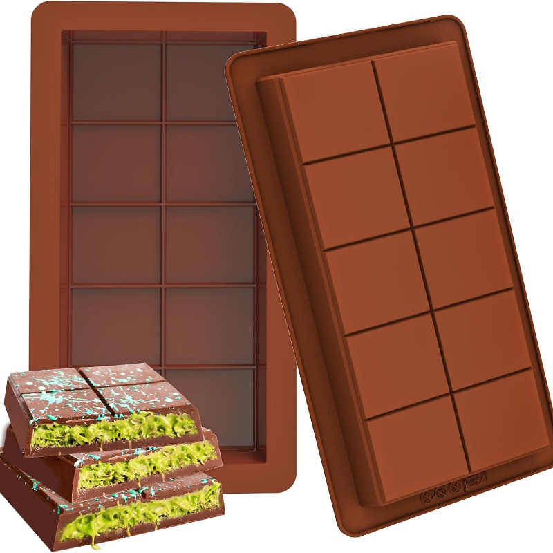 Protein Bar - Chocolate Bar Molds Silicone Bars Break