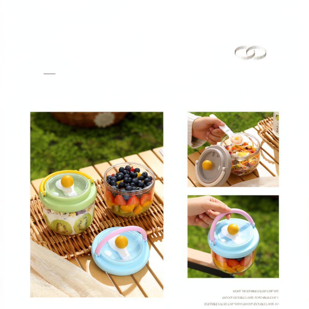 Healthy Snacks Food - Ins Style Portable Salad Container With