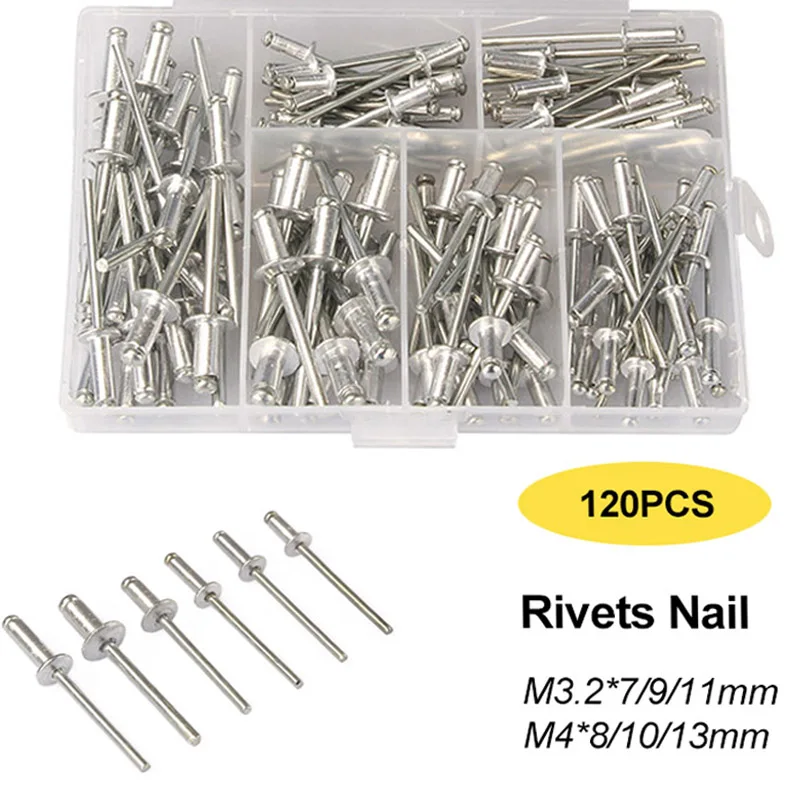 120Pcs Rivets / Heavy Duty Riv - Nuts Mix recension och pris