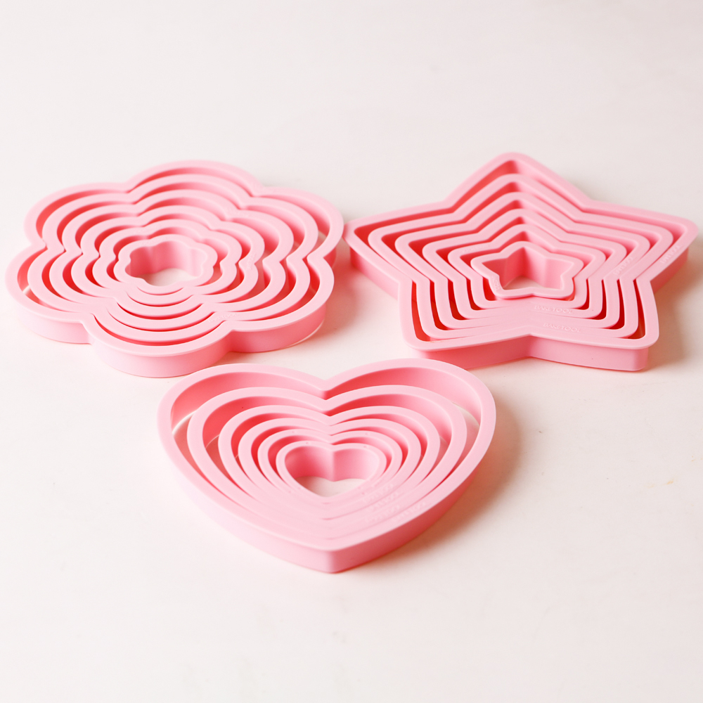 1set/3sets Pink Heart Star Flo - Cookies Pack recension och pris