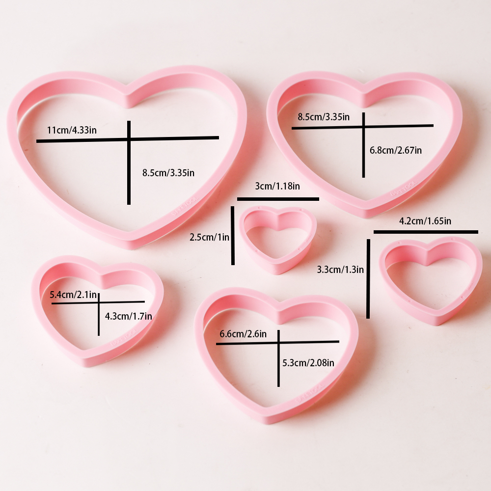 1set/3sets Pink Heart Star Flo - Cookies Pack recension och pris