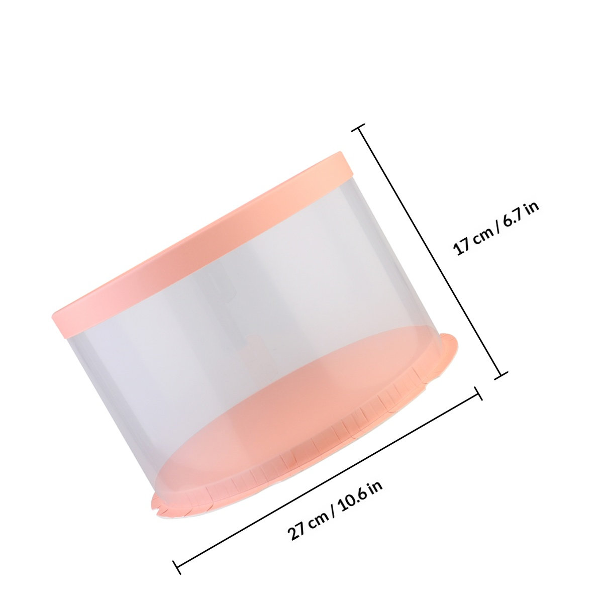 1Pcs Cake Box Paper Lid Plasti - Cookies Pack recension och pris