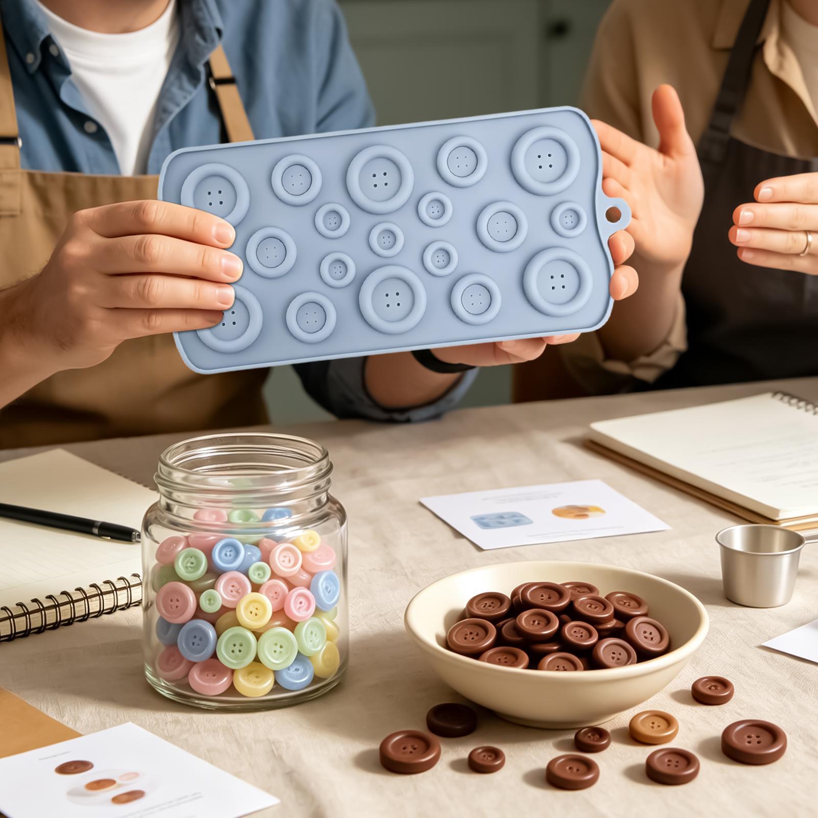 19 Cavity Button Chocolate Mol - Gummy Candy recension och pris