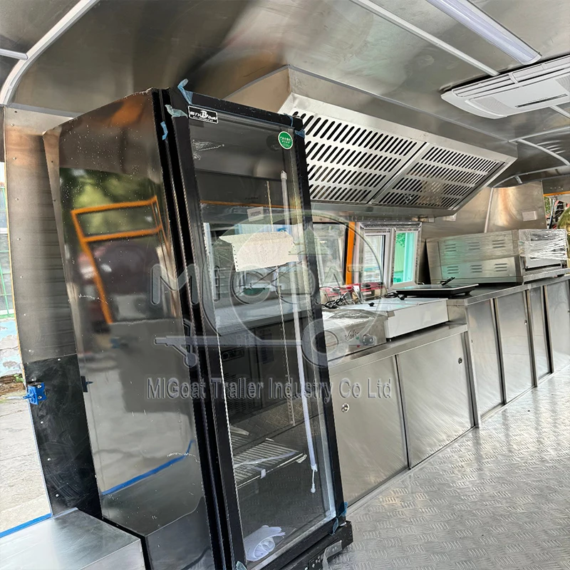 Commercial Mobile Food Van wit - Food Snacks Catering recension och pris