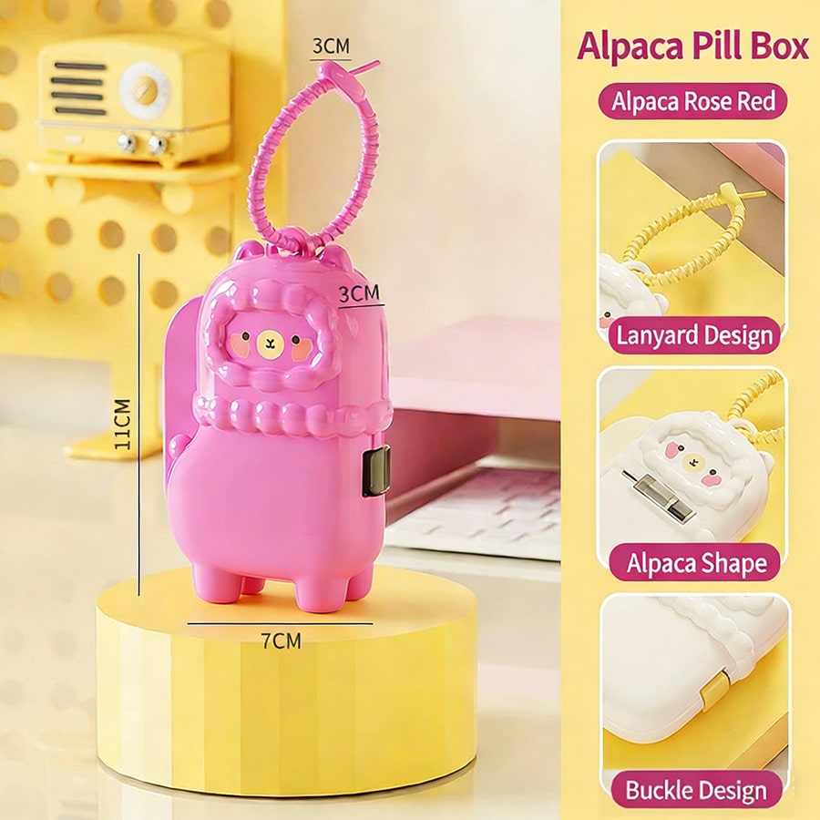 Mini Alpaca Medicine Box Porta - Seaweed Snack recension och pris