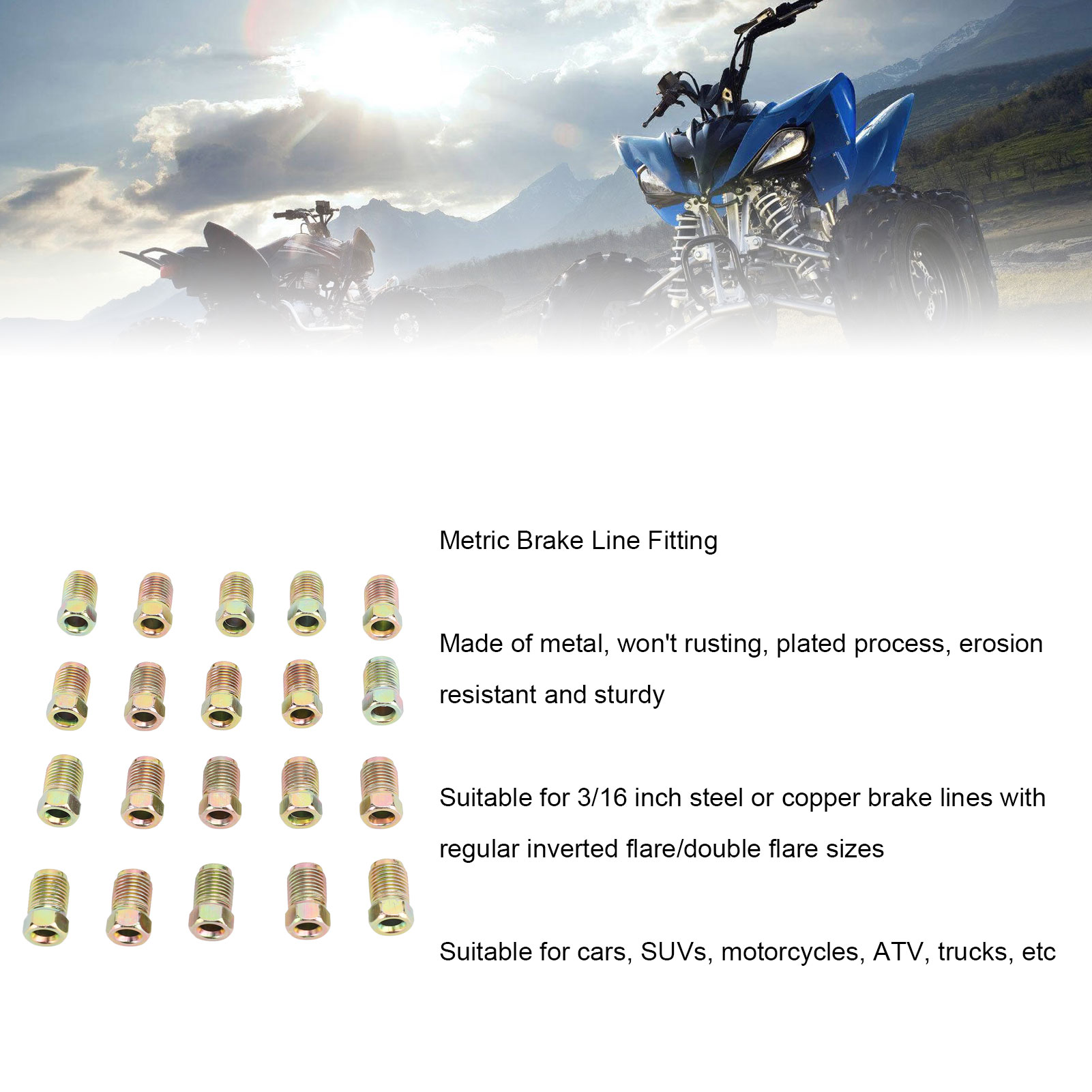 Brake Line Fittings Assortment - Nuts Mix recension och pris
