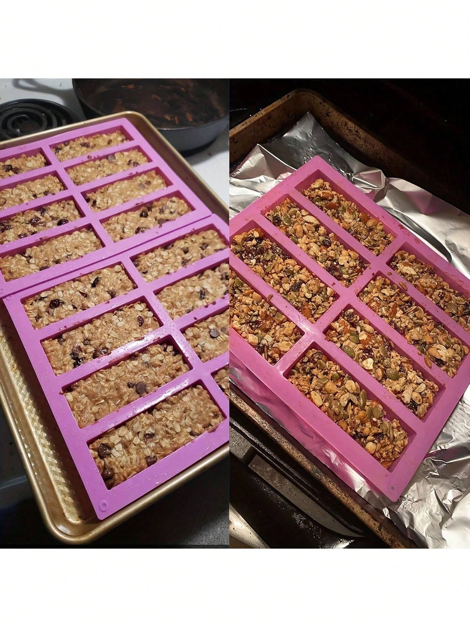 1pc Silicone Granola Bar Mold, - Protein Bar recension och pris