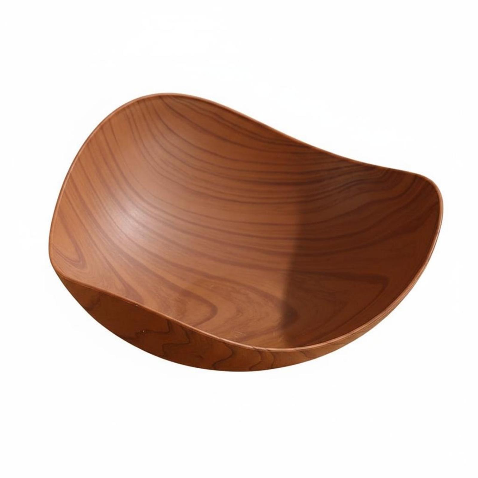Wood Grain Plastic Fruit Platt - Dried Fruit recension och pris