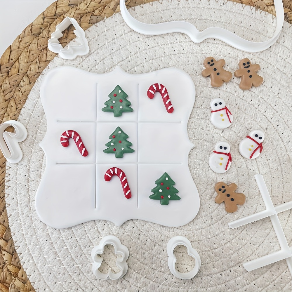 6Pcs Christmas Tic Tac Toe Coo - Cookies Pack recension och pris