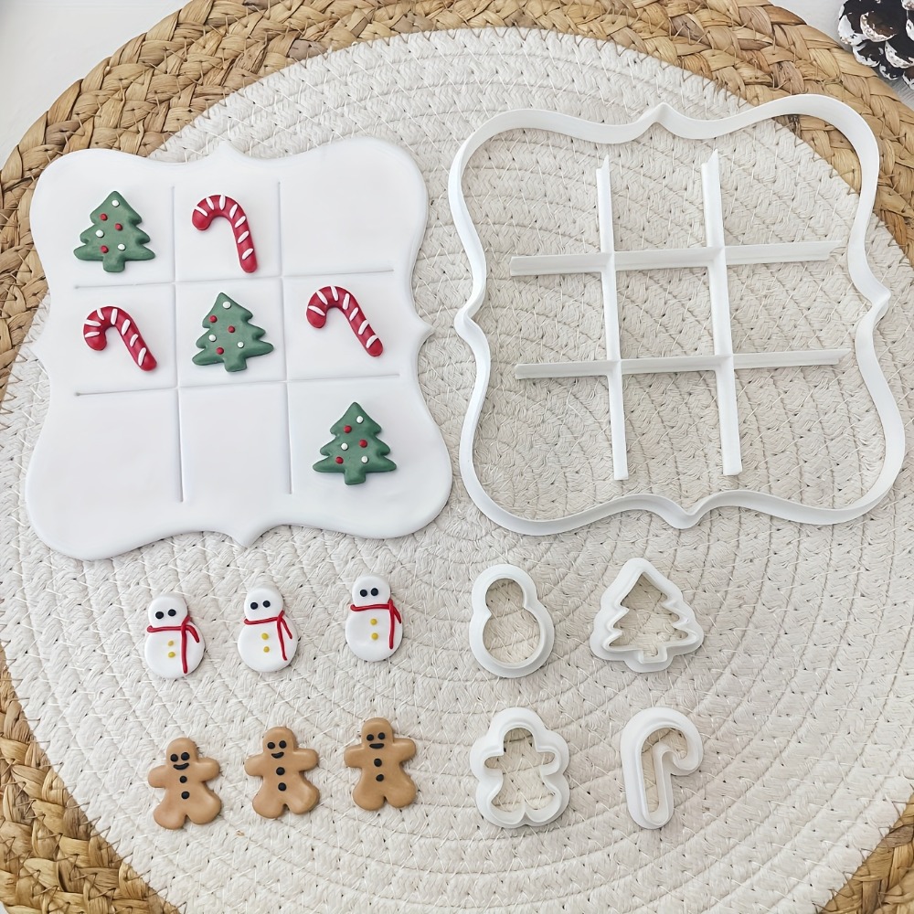 6Pcs Christmas Tic Tac Toe Coo - Cookies Pack recension och pris