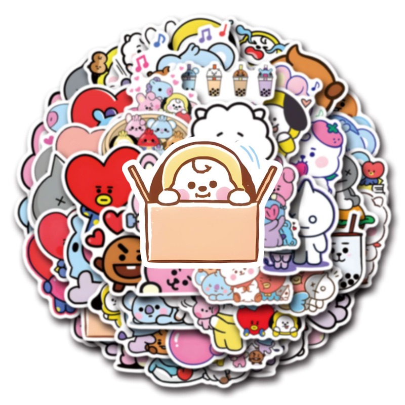 100/200PCS BT21 Chimmy Cooky k - Cookies Pack recension och pris