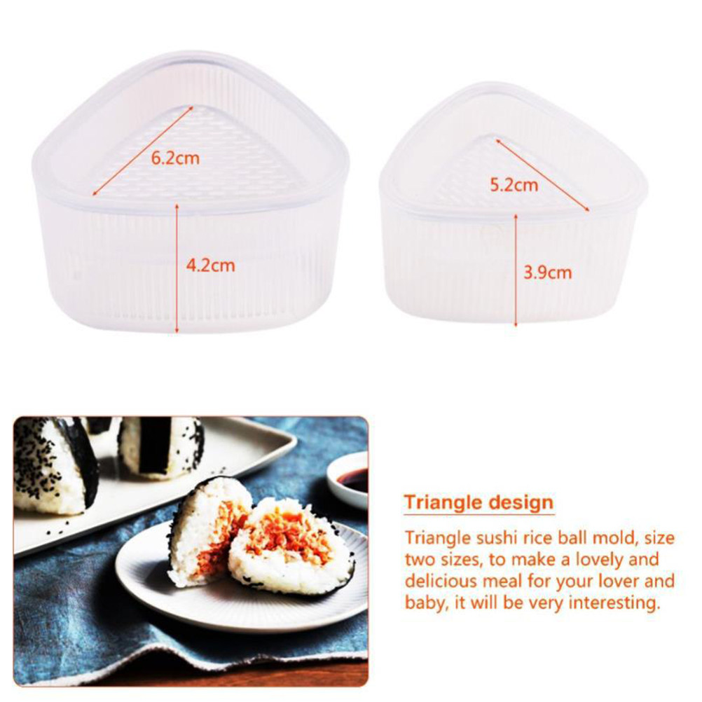 2Pcs Triangle Rice Ball Mold S - Seaweed Snack recension och pris