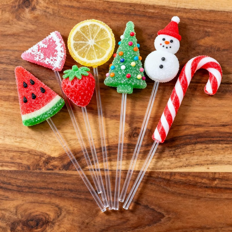 20/100pcs Acrylic Lollipop Sti - Chocolate Snack recension och pris