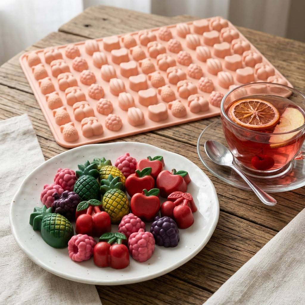 Gummy Fruit Molds, BPA Free Fo - Gummy Candy recension och pris