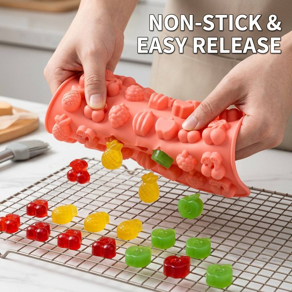 Gummy Fruit Molds, BPA Free Fo - Gummy Candy recension och pris
