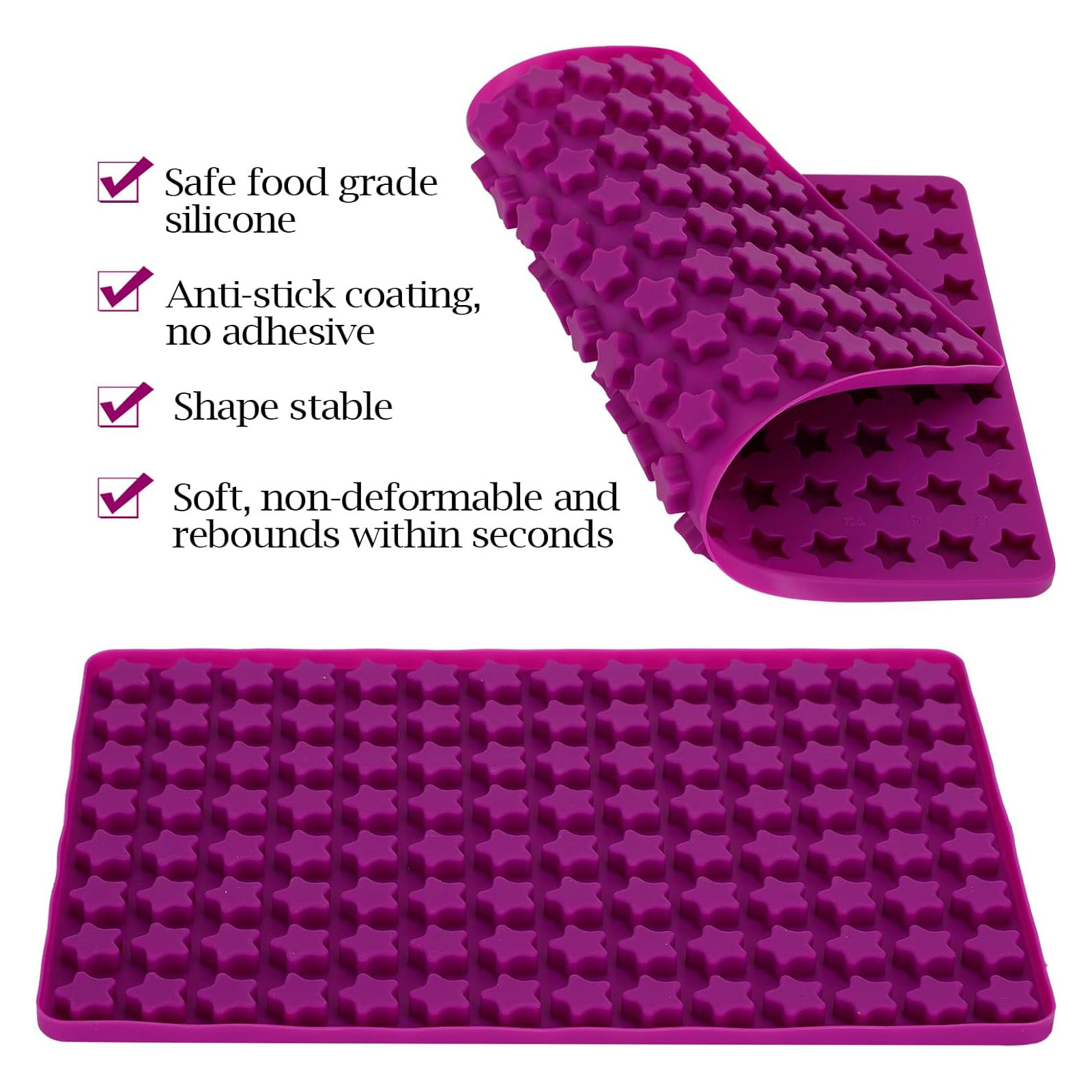 112 Cavity Mini Star Silicone  - Gummy Candy recension och pris