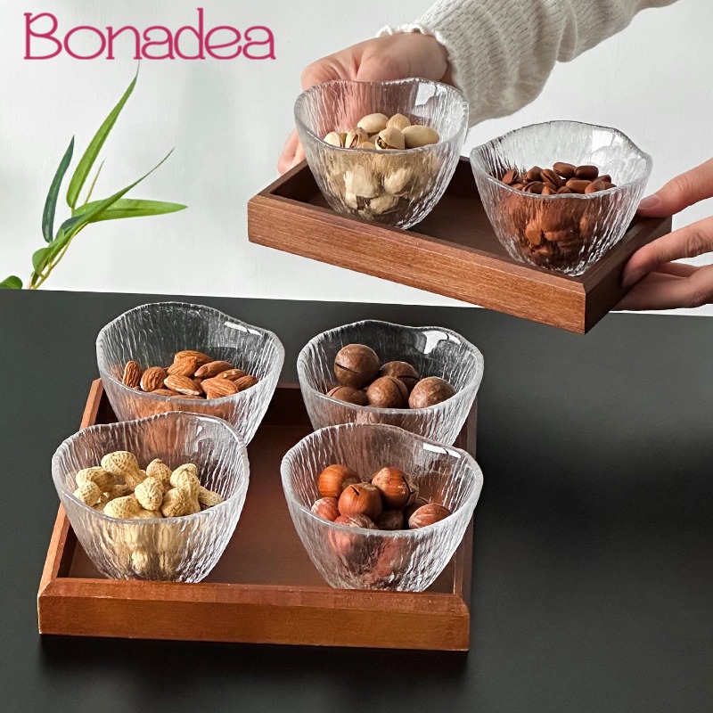 Clear Glass Cups Divided Nut T - Dried Fruit recension och pris