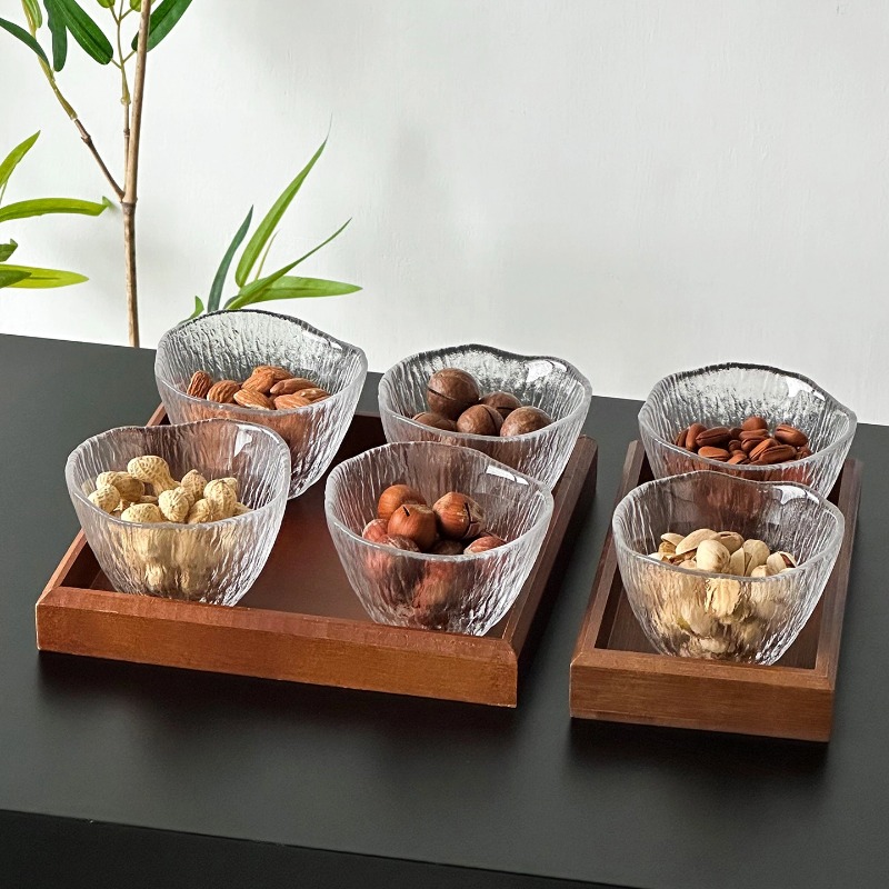 Clear Glass Cups Divided Nut T - Dried Fruit recension och pris