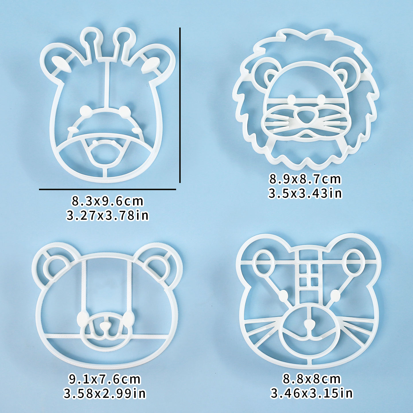 4 Pcs Animal Cookie Cutters Se - Cookies Pack recension och pris