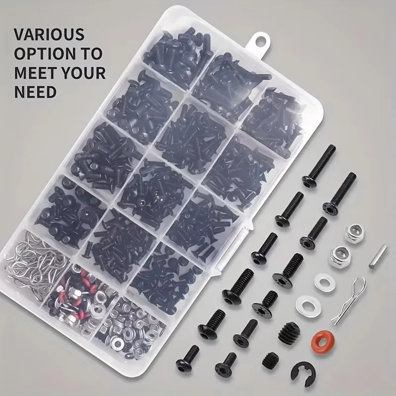 520pcs Universal RC Screw Kit  - Nuts Mix recension och pris