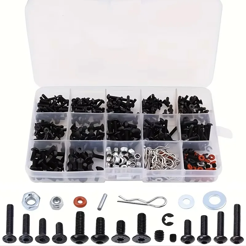 520pcs Universal RC Screw Kit  - Nuts Mix recension och pris