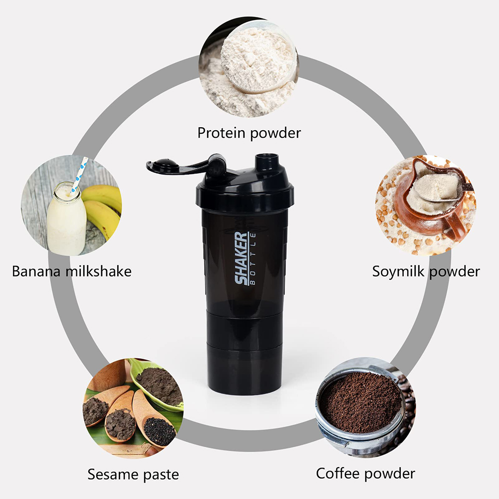 3 Layers Shaker Protein Bottle - Protein Bar recension och pris