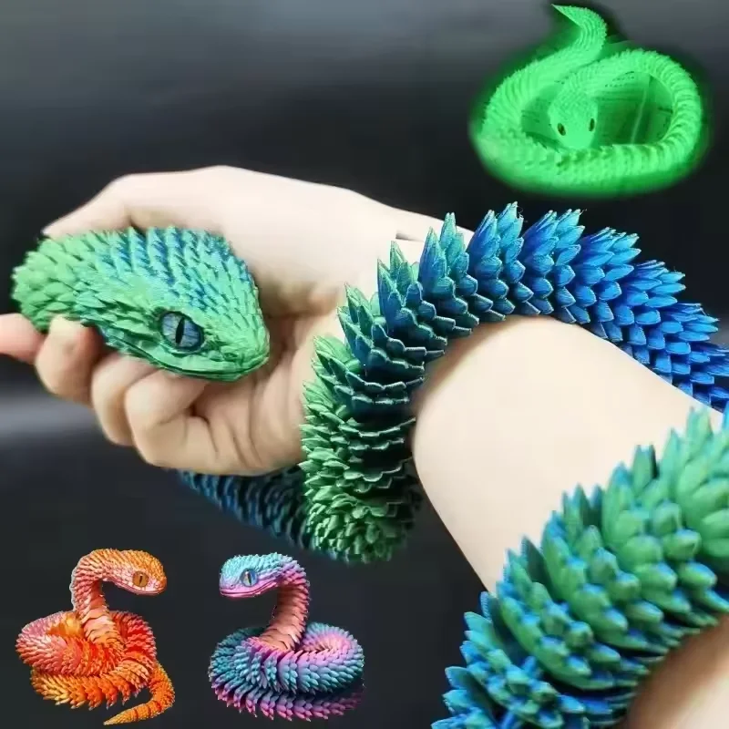 3D Printed Snake Movable Joint - Gummy Candy recension och pris