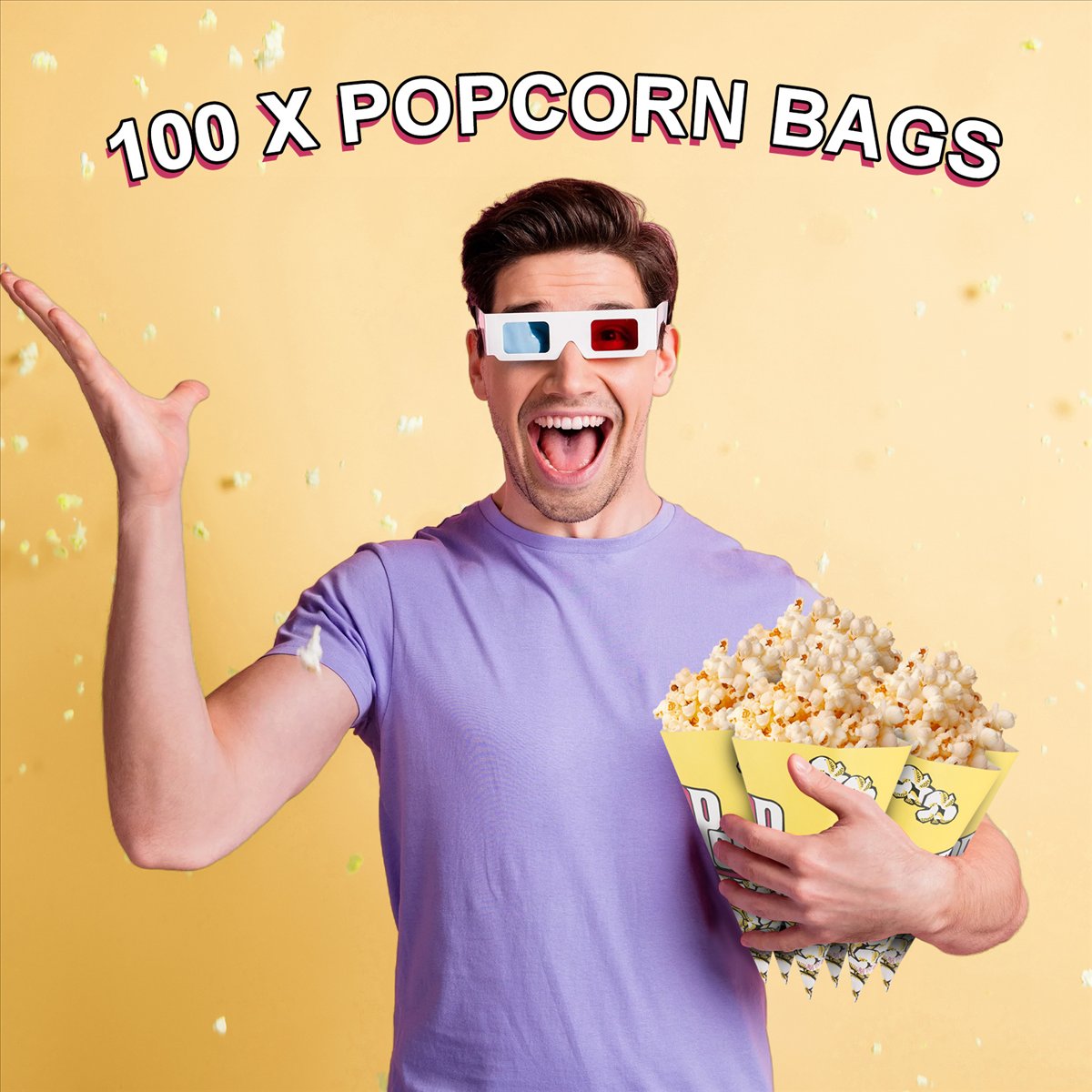 [Promotions]100X popcorn bags  - Popcorn recension och pris