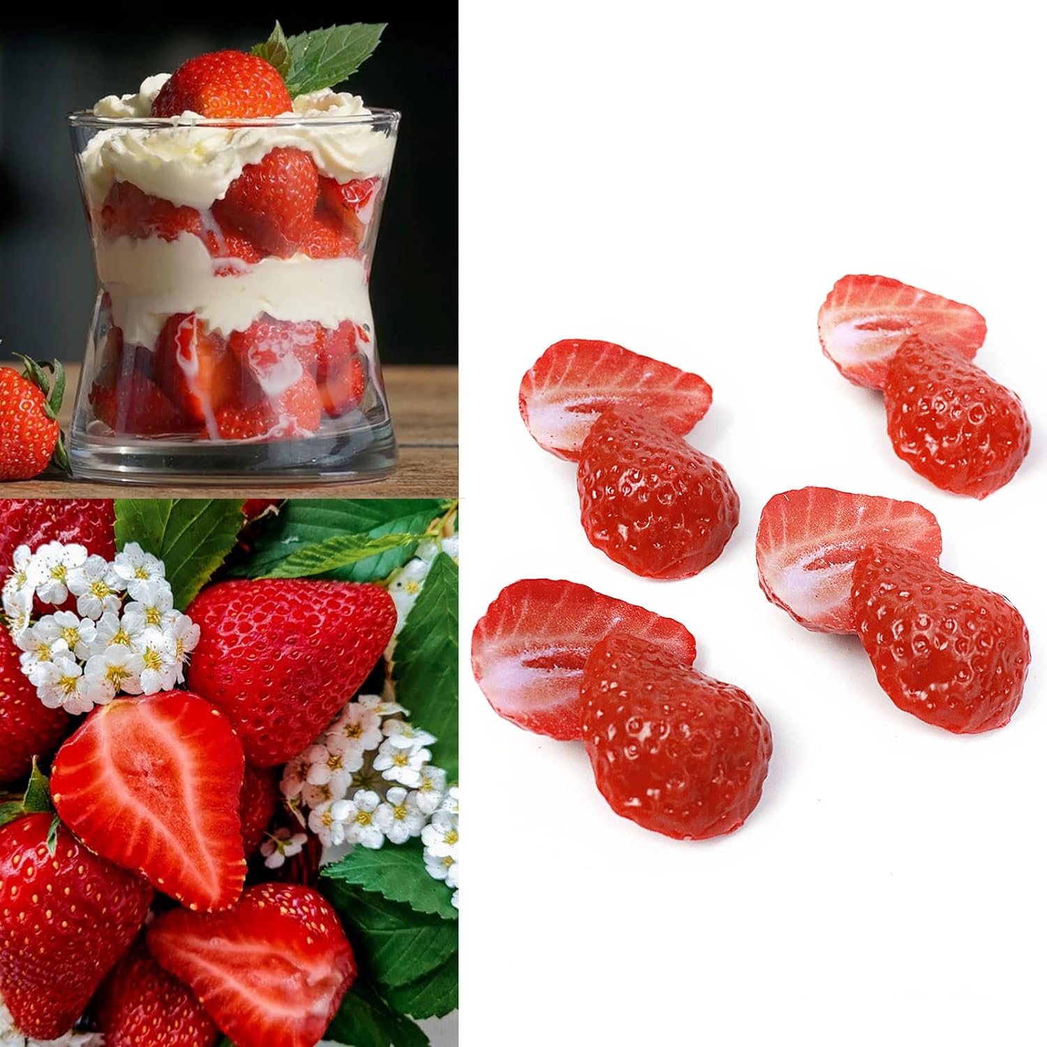 Artificial strawberry petals,  - Chocolate Snack recension och pris