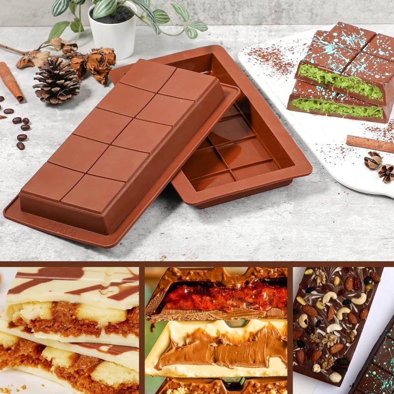 Chocolate Bar Molds Silicone B - Protein Bar recension och pris