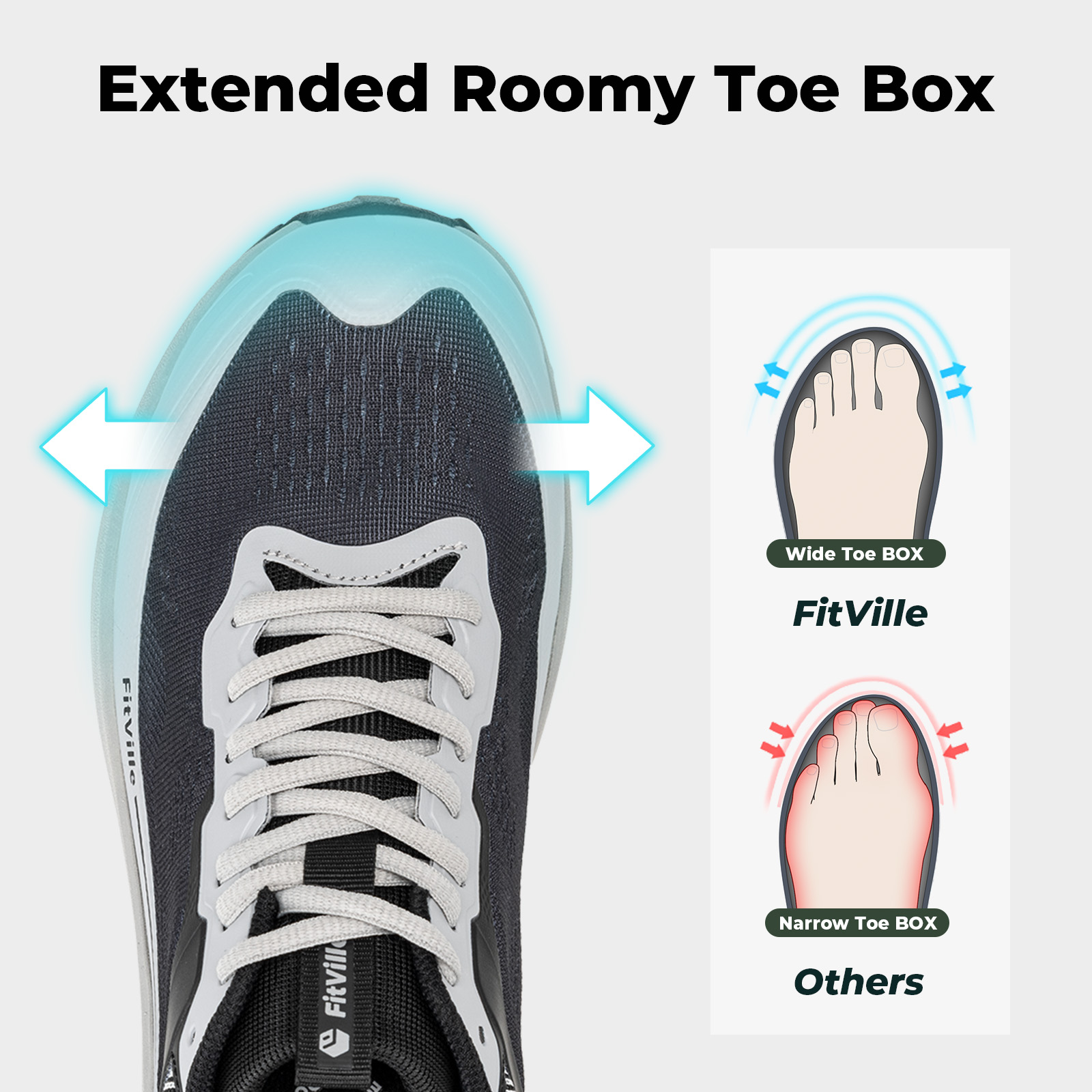 FitVille Wide Sports Shoes Wea - Trail Mix recension och pris