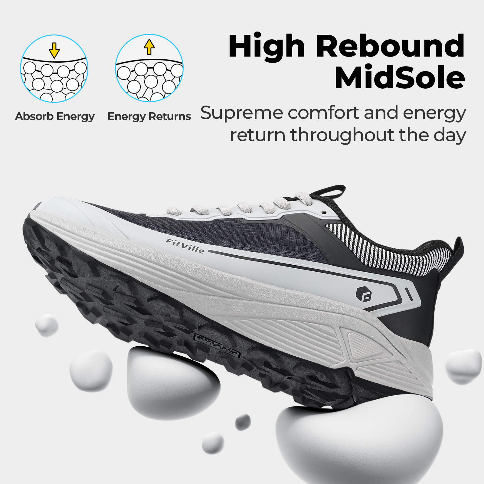 FitVille Wide Sports Shoes Wea - Trail Mix recension och pris