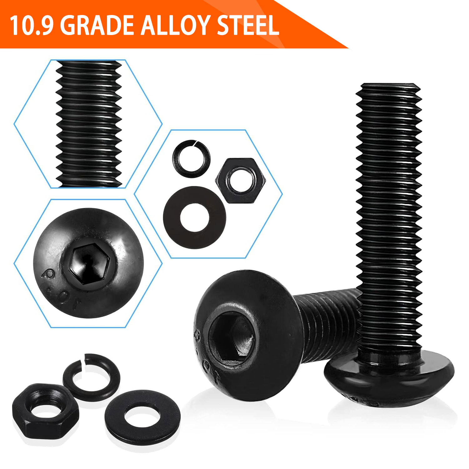 1705PCS Hex Button Head Screw  - Nuts Mix recension och pris