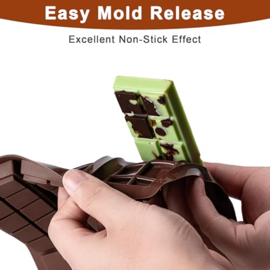 Chocolate Bar Mold Non-Stick C - Chocolate Snack recension och pris