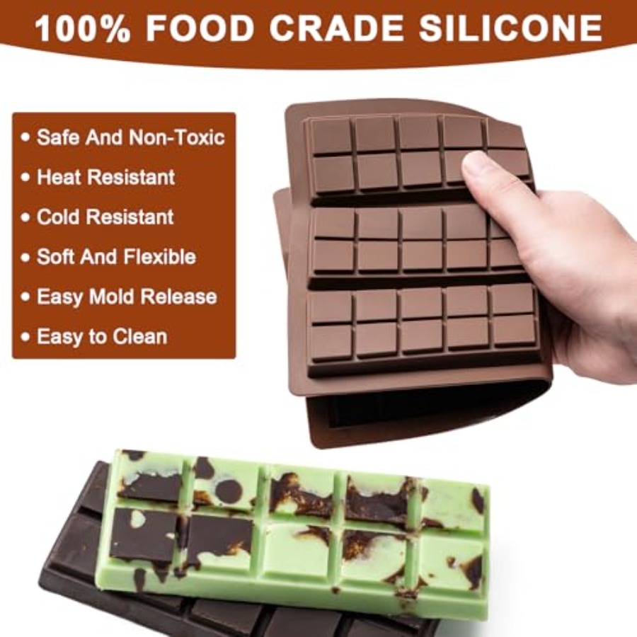 Chocolate Bar Mold Non-Stick C - Chocolate Snack recension och pris