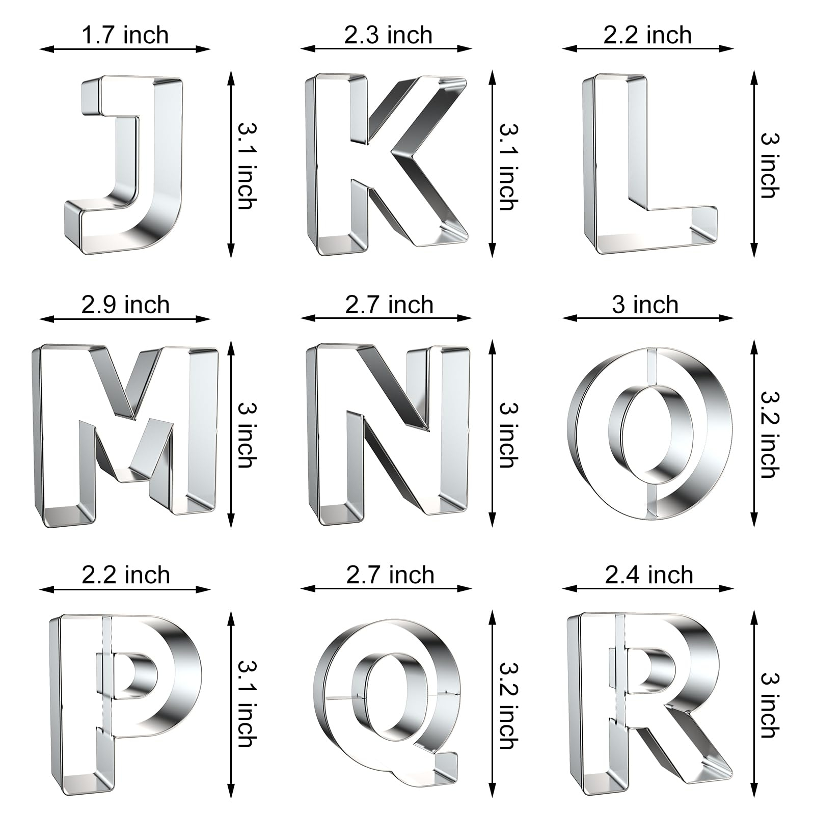 Letter Cookie Cutters Shapes - - Cookies Pack recension och pris