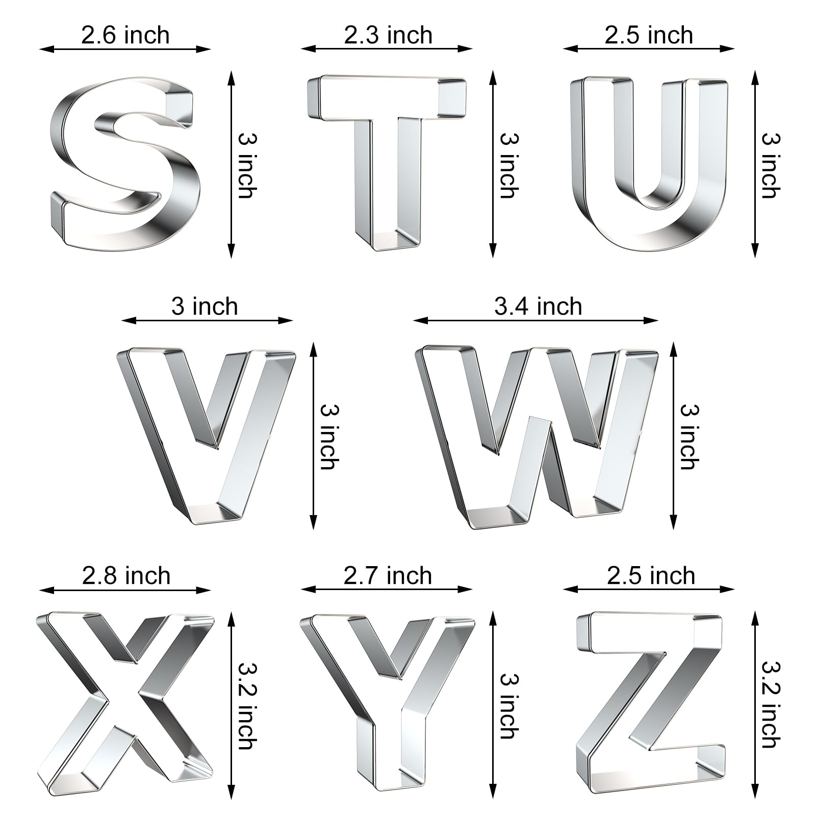 Letter Cookie Cutters Shapes - - Cookies Pack recension och pris
