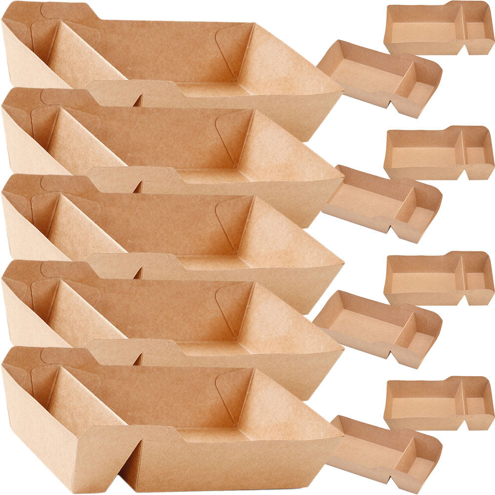 50Pcs Paper Food Box Eco Frien - Chocolate Snack recension och pris