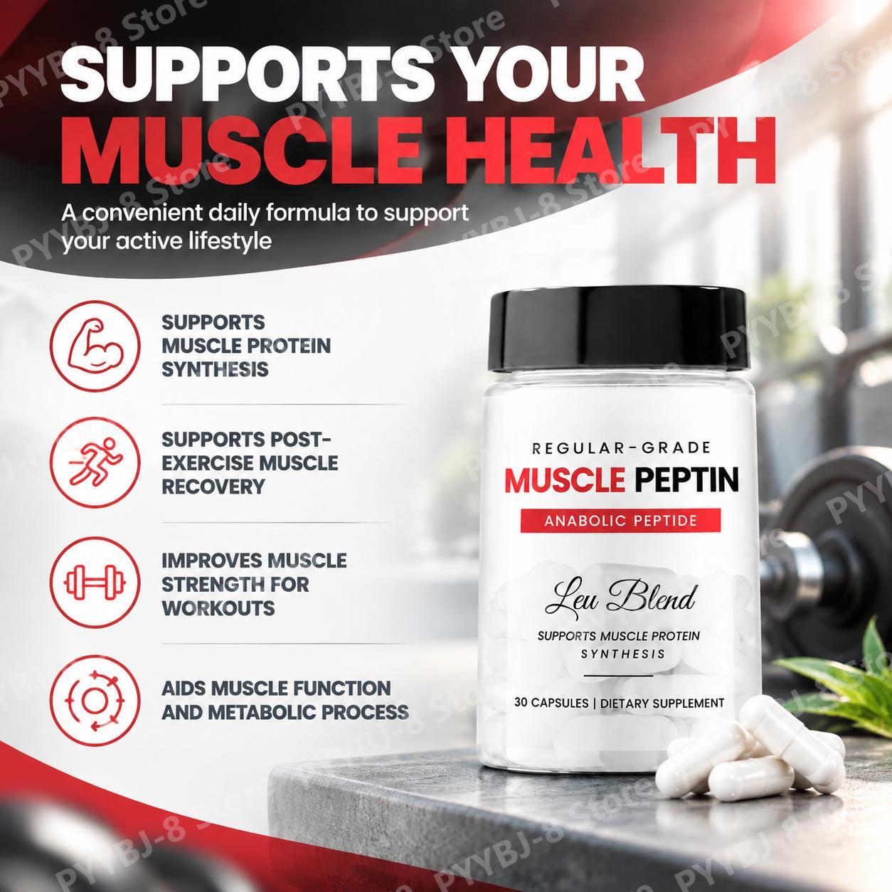 Muscle Peptin Leu Blend Capsul - Protein Bar recension och pris
