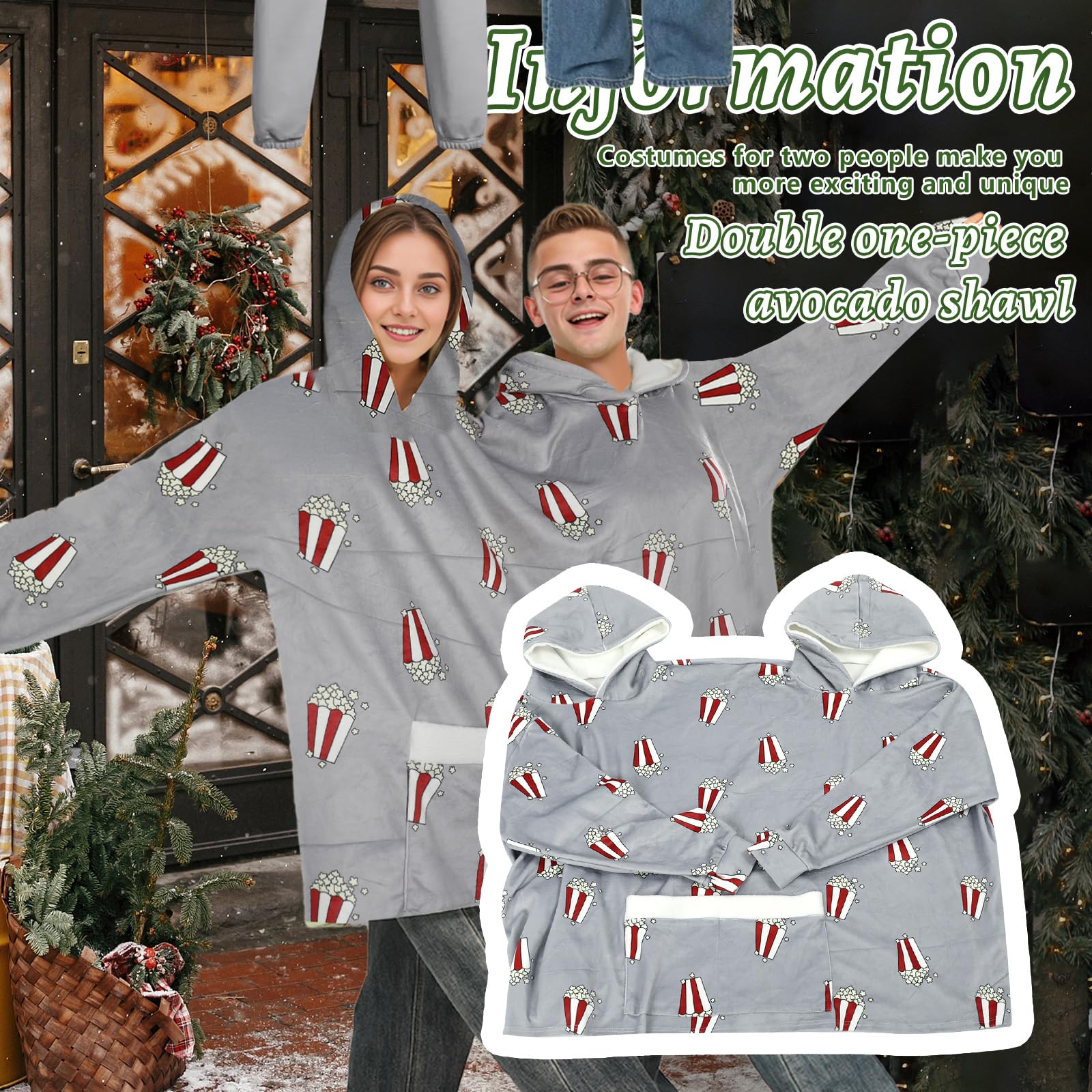 Popcorn Print Matching Couples - Popcorn recension och pris