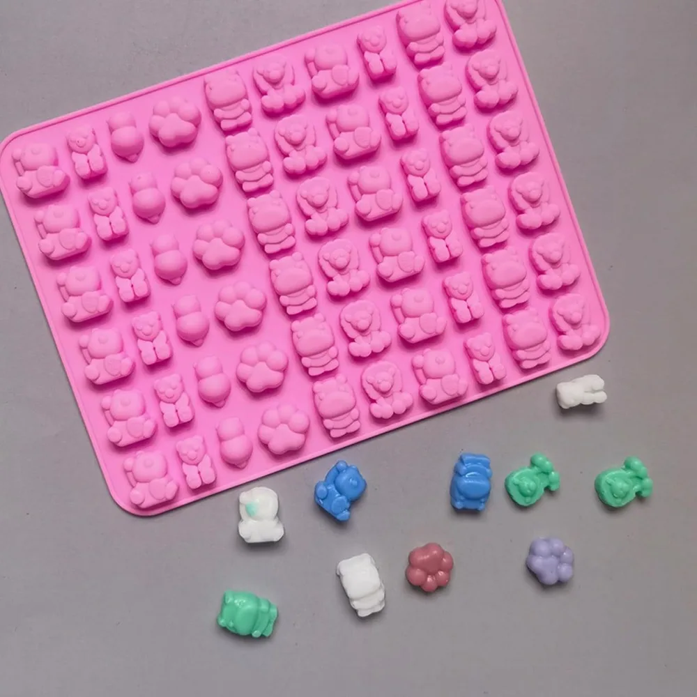5Pcs Candy Silicone Moulds wit - Gummy Candy recension och pris
