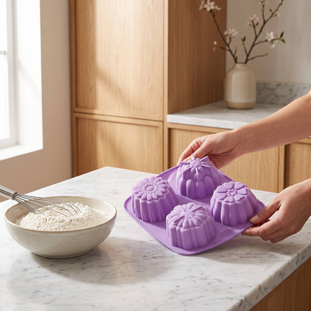 BPA Free 4-Hole Flower Shaped  - Healthy Snacks Food recension och pris