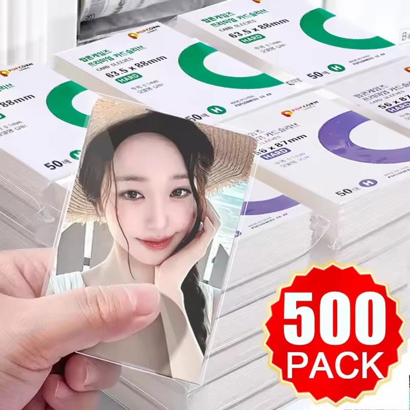 500Pcs Korea Card Sleeves HD T - Popcorn recension och pris